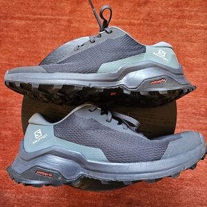 Salomon Women's X Reveal Trail hiking Shoes Size 7.5 LIKE NEW Basalm Green